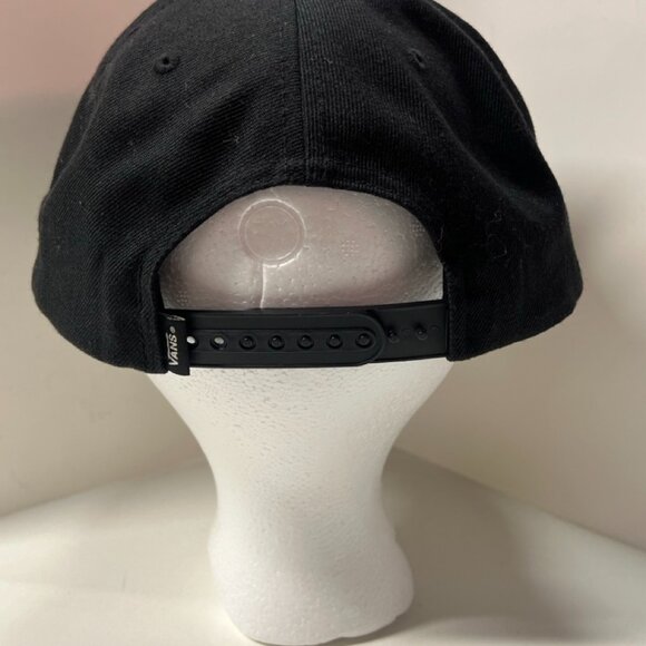 Vans Adult Black Hat Baseball Cap Adjustable Snapback Skateboard - Picture 3 of 6